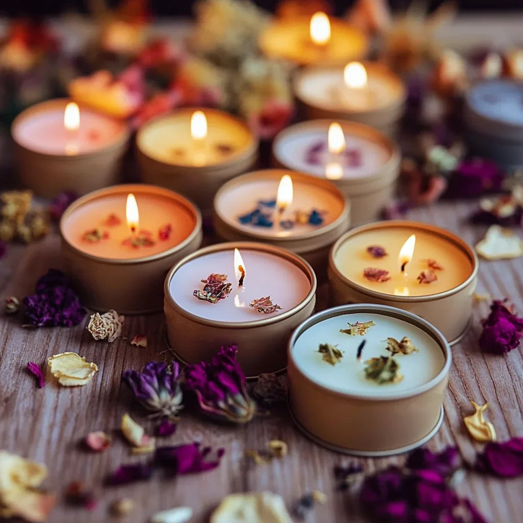 🌸 Mini Manifestation Herbal Intention Candles
