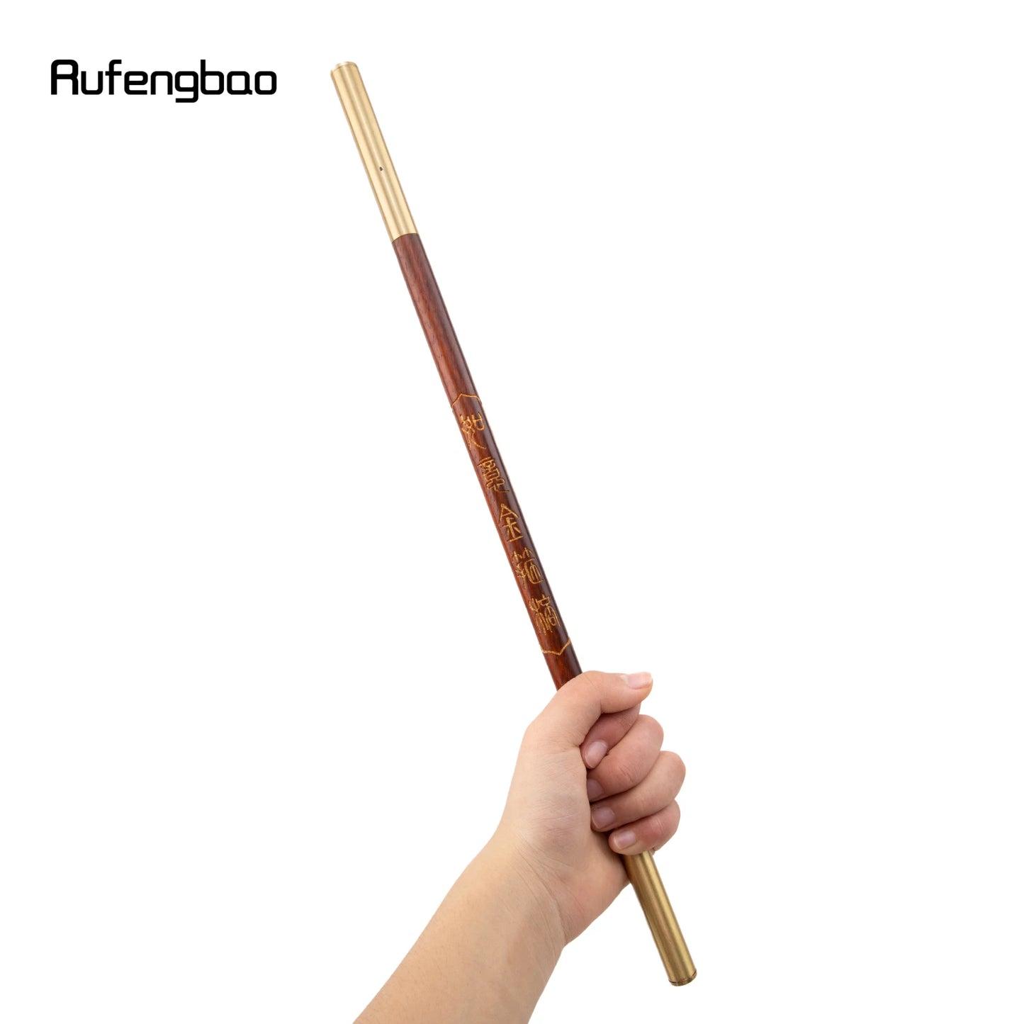 🪶 Handcrafted Brown Wooden Wand — Traditional Ritual & Energy Healing Tool (45cm)