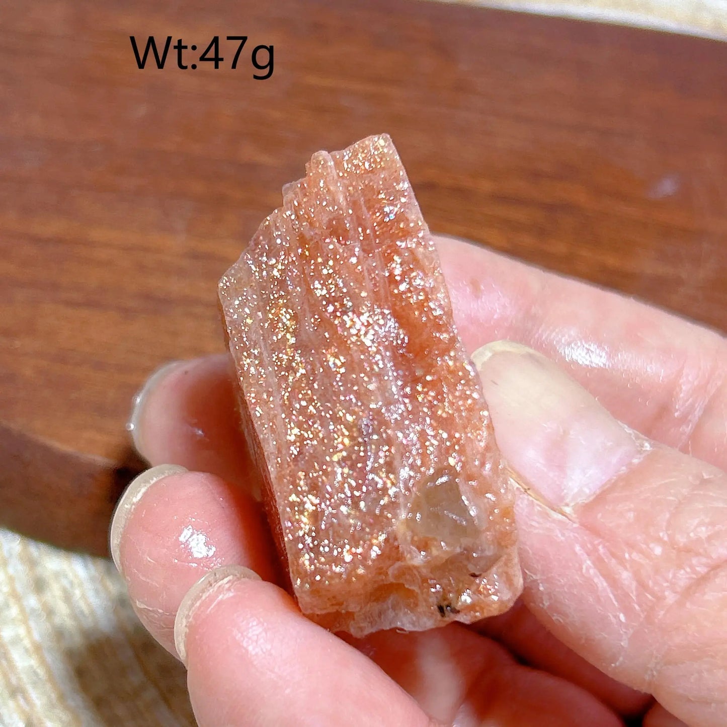 Natural Crystal Gem Sunstone Raw Stone Golden Rainbow Flash Gemstone Desk Reiki Home Decoration Gift Rare Prismatic