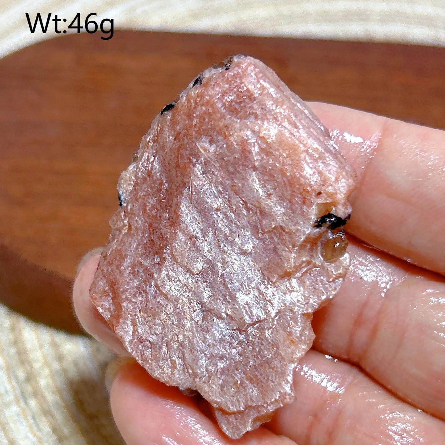 Natural Crystal Gem Sunstone Raw Stone Golden Rainbow Flash Gemstone Desk Reiki Home Decoration Gift Rare Prismatic