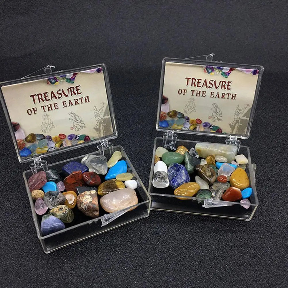 🔮 Treasure of Earth – Mixed Tumbled Crystal Stones in Box