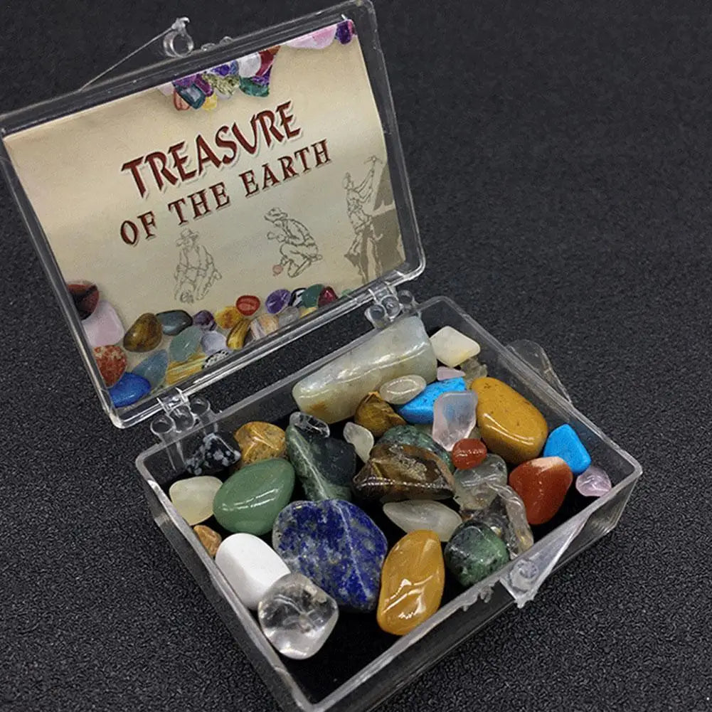 🔮 Treasure of Earth – Mixed Tumbled Crystal Stones in Box