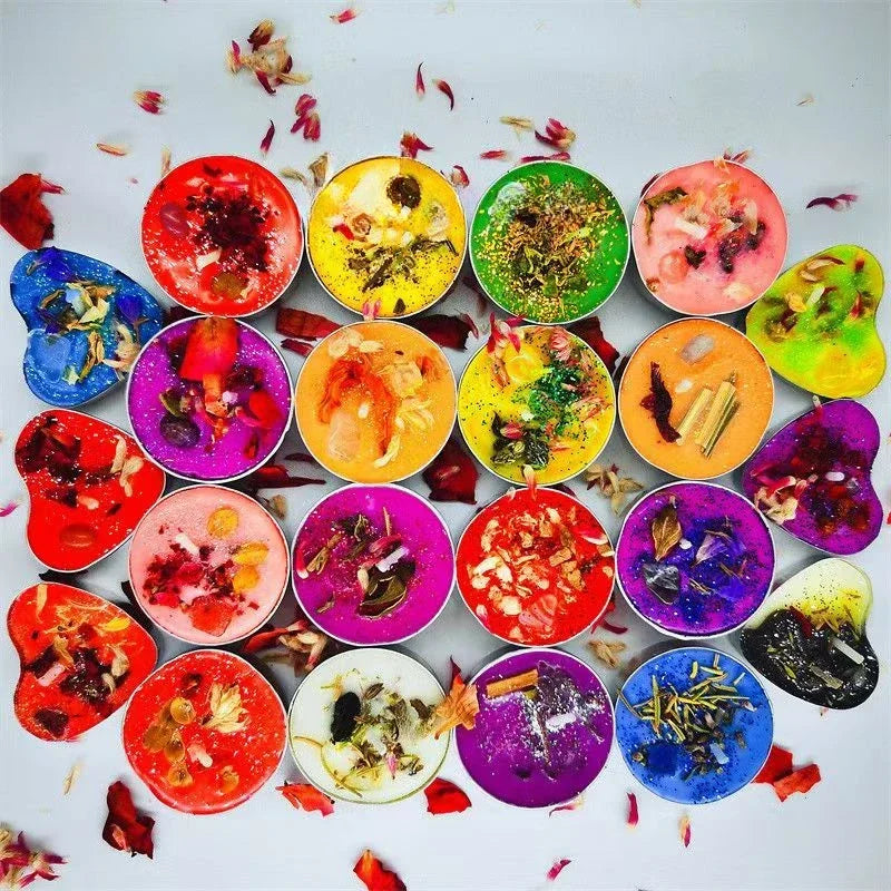 🌸 Mini Manifestation Herbal Intention Candles