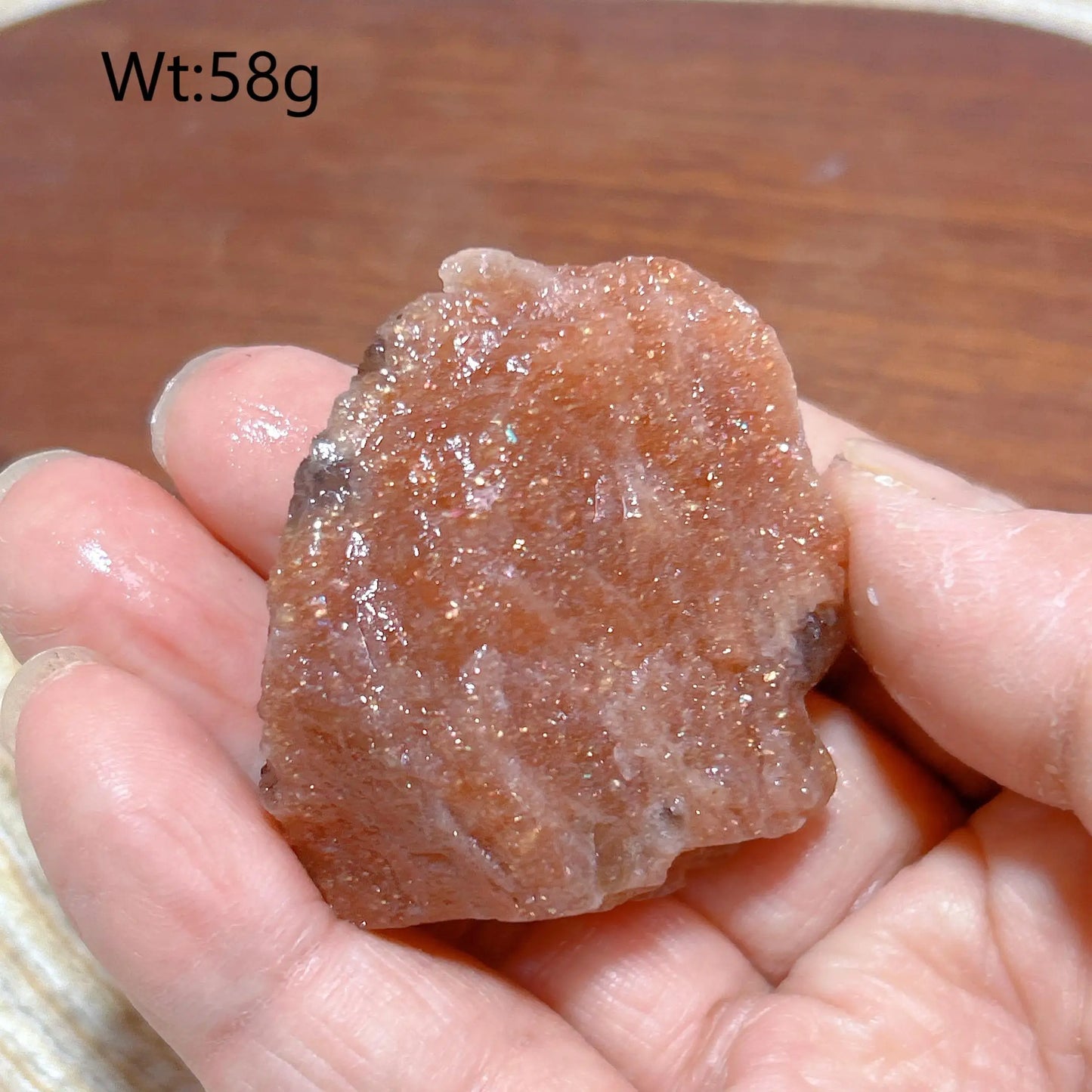 Natural Crystal Gem Sunstone Raw Stone Golden Rainbow Flash Gemstone Desk Reiki Home Decoration Gift Rare Prismatic