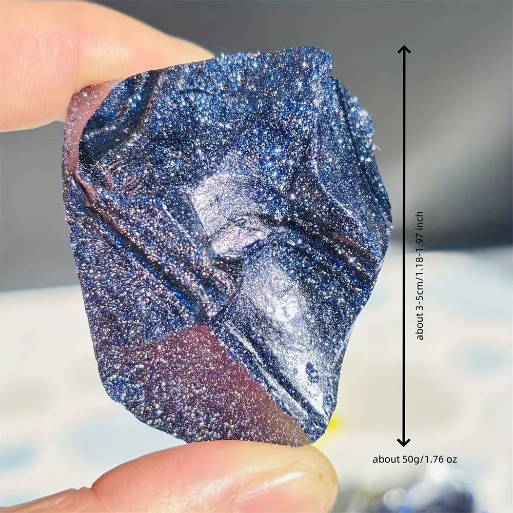 💙 Natural Blue Sandstone & Apatite Rough Crystal — Raw Chakra Healing Stone