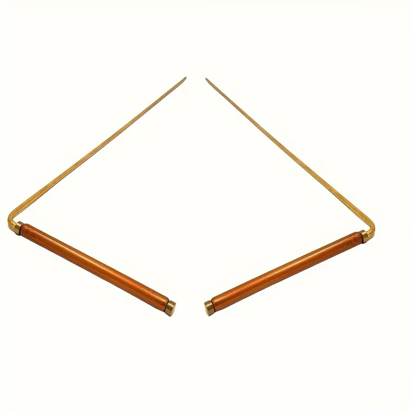 🔮 M16K Copper Dowsing Rod Set – 2PCS Water & Treasure Divining Tools
