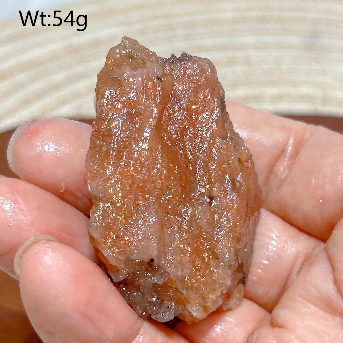 Natural Crystal Gem Sunstone Raw Stone Golden Rainbow Flash Gemstone Desk Reiki Home Decoration Gift Rare Prismatic