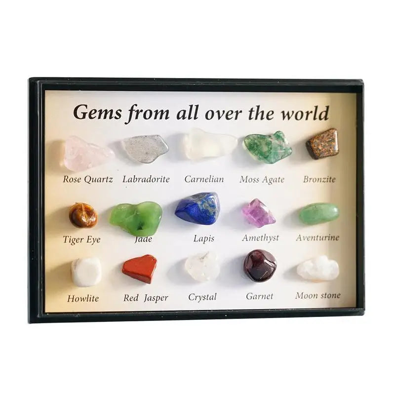 🔮 Treasure of Earth – Mixed Tumbled Crystal Stones in Box