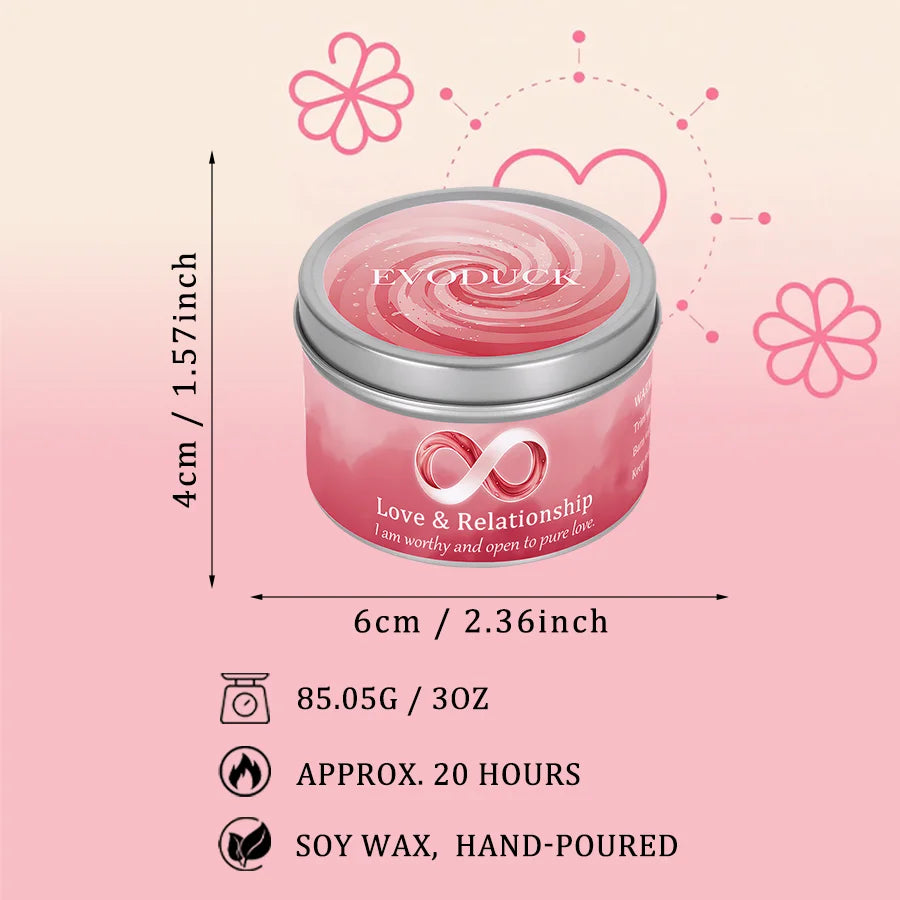 💞 Law of Attraction Manifestation Candle — 3oz Rose & Jasmine
