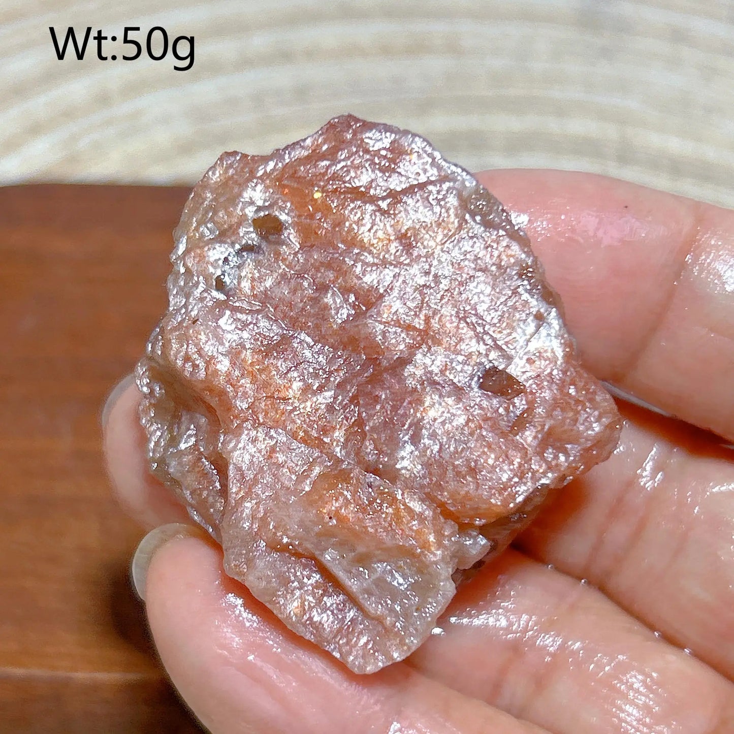 Natural Crystal Gem Sunstone Raw Stone Golden Rainbow Flash Gemstone Desk Reiki Home Decoration Gift Rare Prismatic