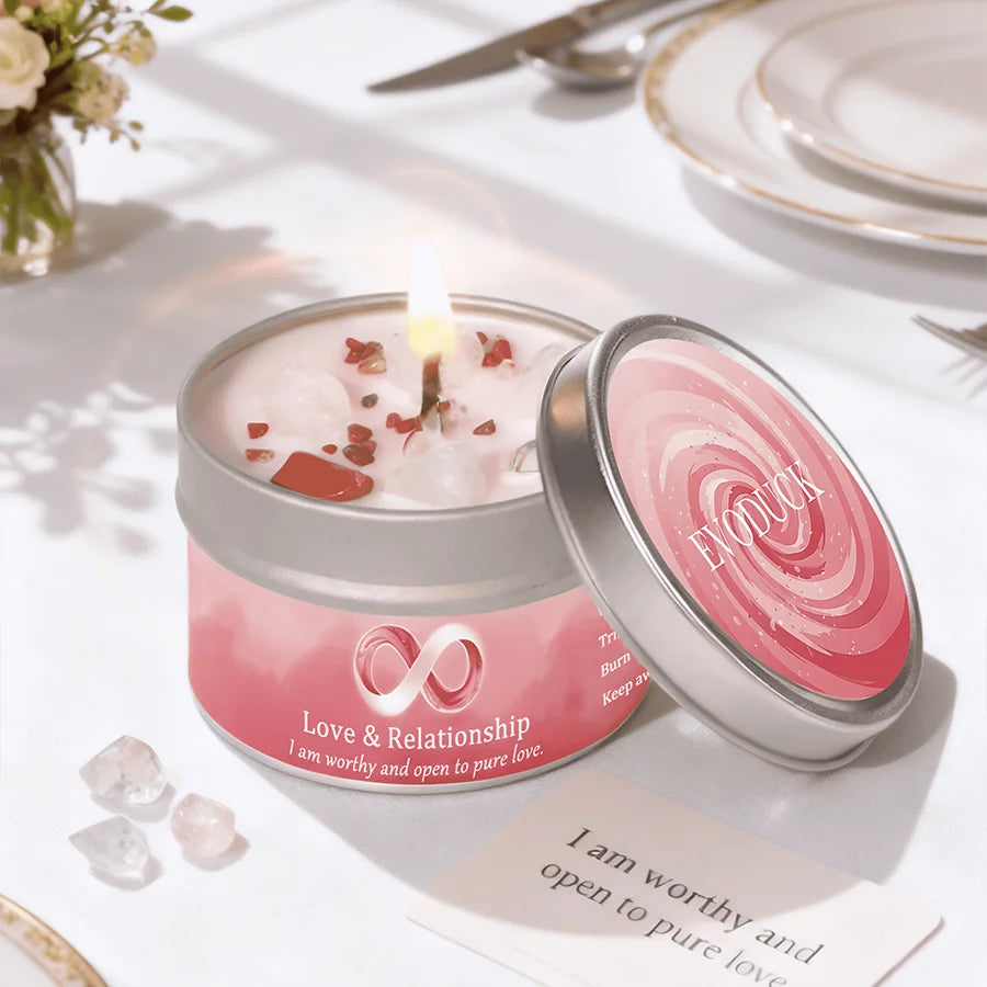 💞 Law of Attraction Manifestation Candle — 3oz Rose & Jasmine
