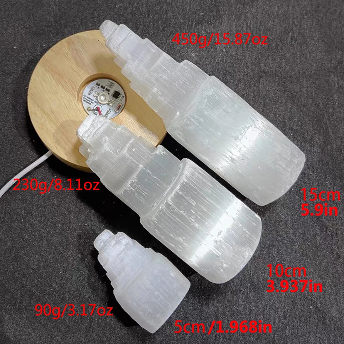 Natural white selenite gypsum Crystal Tower Skyscraper Castle Clear collection of Moroccan crystal mineral craft statues