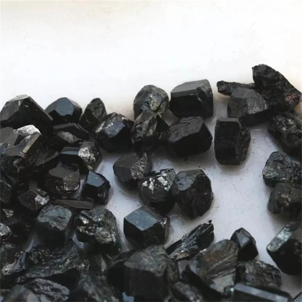 ⚫ Natural Black Tourmaline Raw Crystal Stone — Energy Shield & Purification Mineral