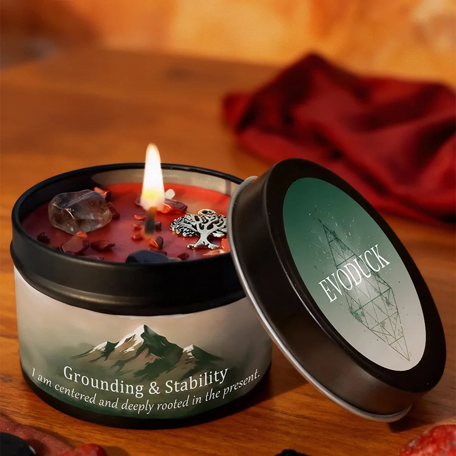 🌿 Law of Attraction Grounding Manifestation Candle — 3oz