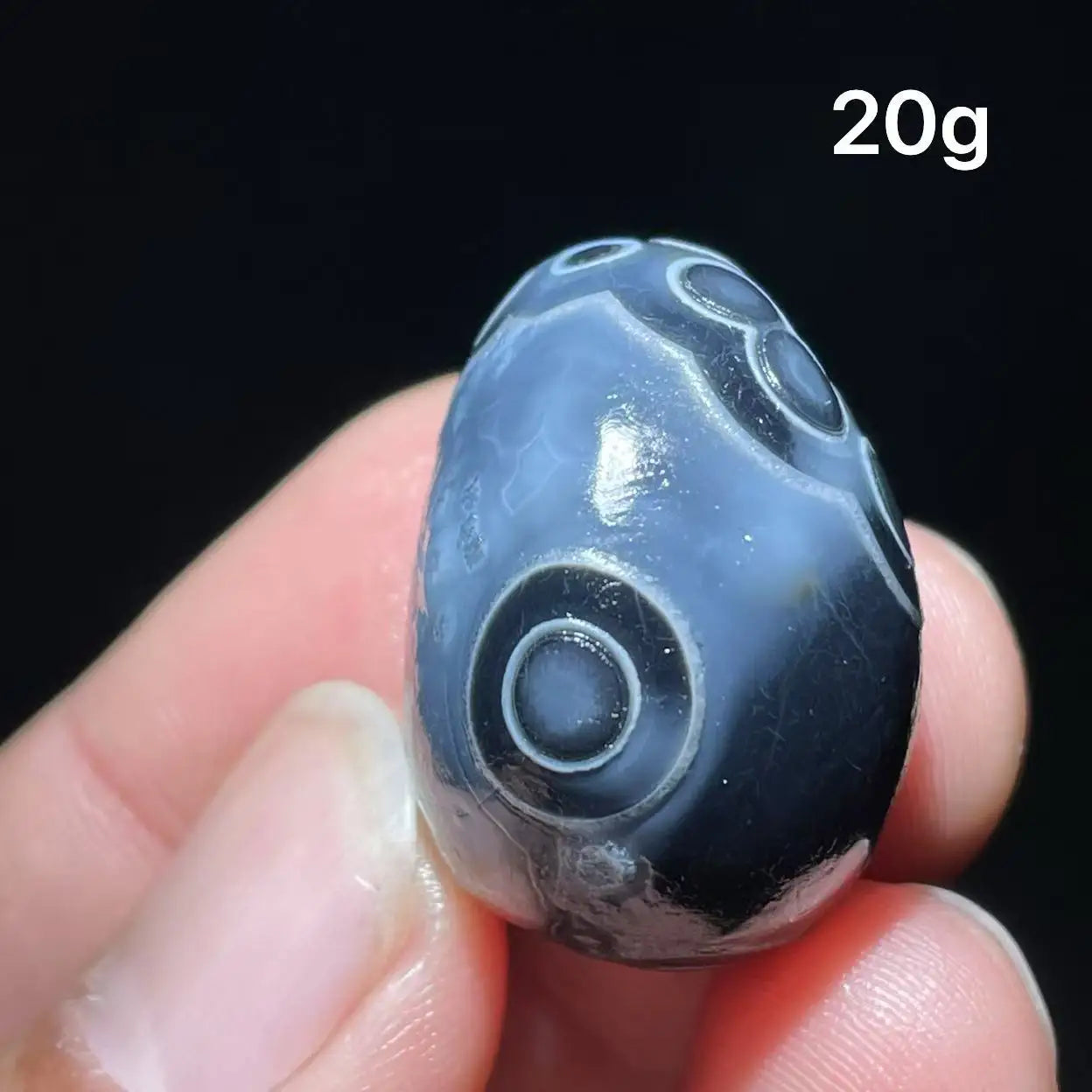 🖤 Natural Black Sardonyx & Gobi Agate Energy Stone