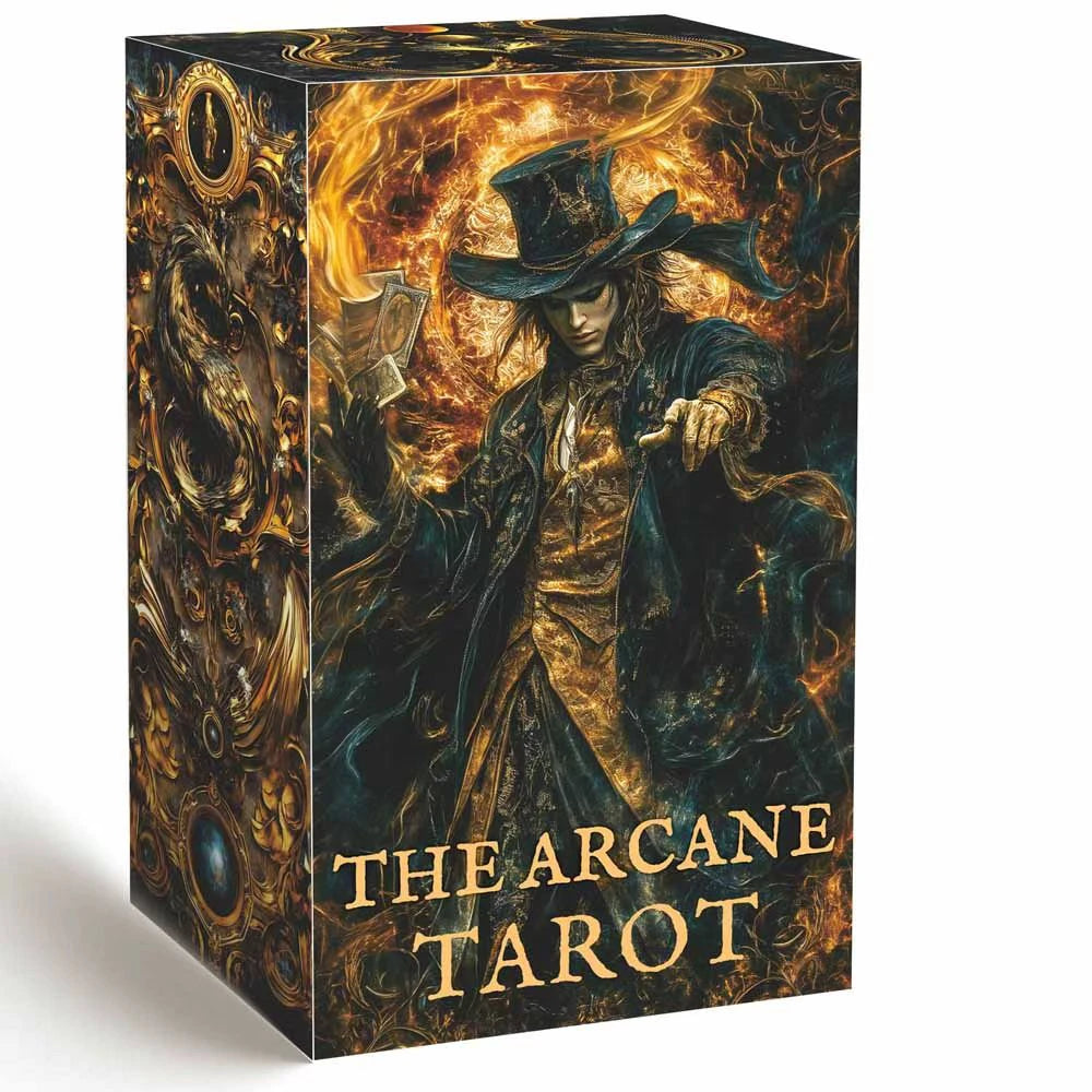 🔮 Magic Arcana Tarot Deck – 78-Card Traditional Divination Set (13x8cm)