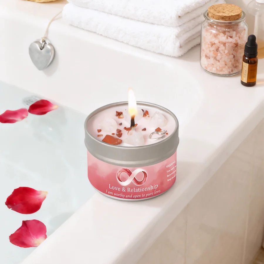 💞 3oz Love & Relationship Manifestation Candled Candle, Ideal Christmas Gift for Couples, Handmade candle gift for Halloween