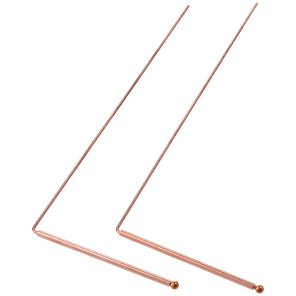 ๐ฎ 2PCS Pure Copper Dowsing Rods โ High Sensitivity Paranormal Divination Tool