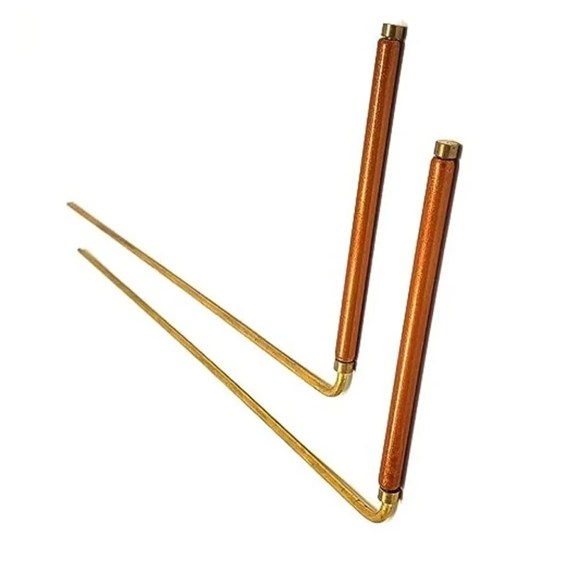 🔮 M16K Copper Dowsing Rod Set – 2PCS Water & Treasure Divining Tools