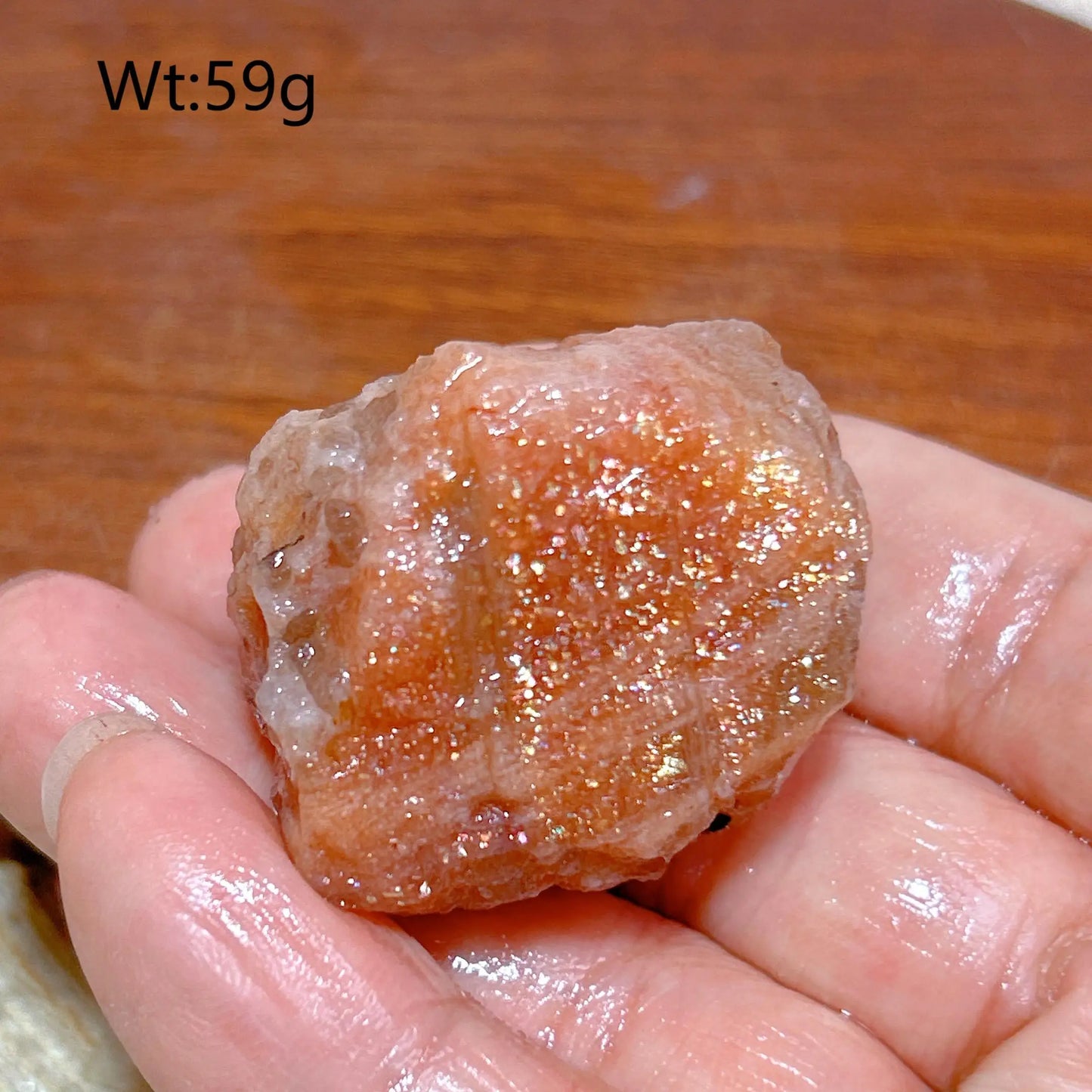 Natural Crystal Gem Sunstone Raw Stone Golden Rainbow Flash Gemstone Desk Reiki Home Decoration Gift Rare Prismatic