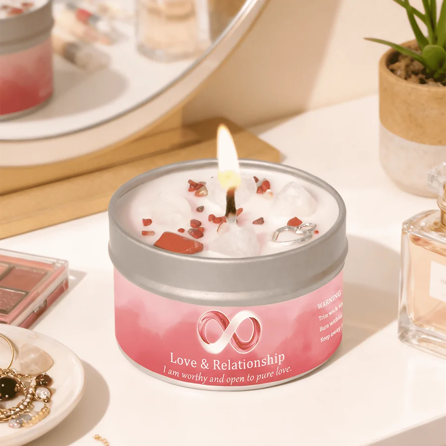 💞 Law of Attraction Manifestation Candle — 3oz Rose & Jasmine