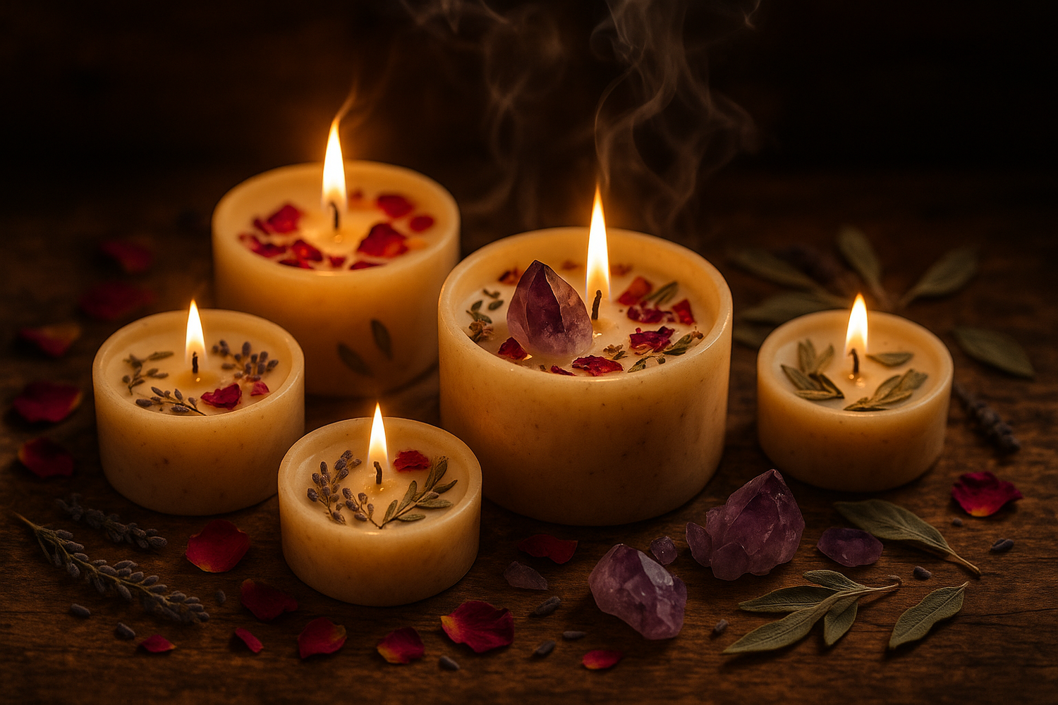 Ether & Earth Light & Intention Candles