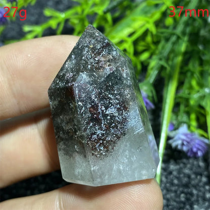 🔮 Natural Ghost Phantom Quartz Crystal Tower