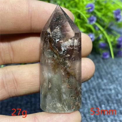 🔮 Natural Ghost Phantom Quartz Crystal Tower
