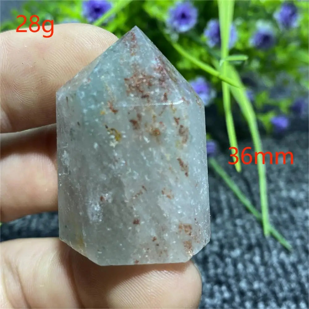 🔮 Natural Ghost Phantom Quartz Crystal Tower