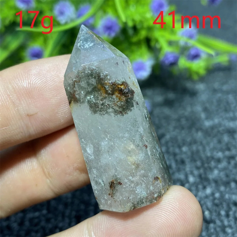 🔮 Natural Ghost Phantom Quartz Crystal Tower