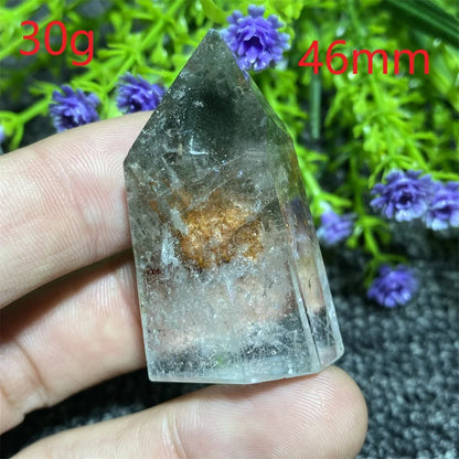 🔮 Natural Ghost Phantom Quartz Crystal Tower