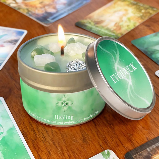 💚 Healing Ritual Candle — 3oz Lavender & Eucalyptus Scented