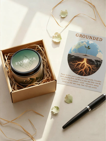 🌿 Law of Attraction Grounding Manifestation Candle — 3oz