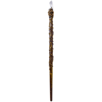 🔮 Handmade Natural Crystal Magic Wand – Witchcraft & Cosplay Ritual Tool