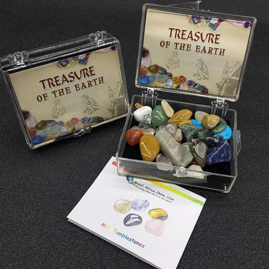 🔮 Treasure of Earth – Mixed Tumbled Crystal Stones in Box