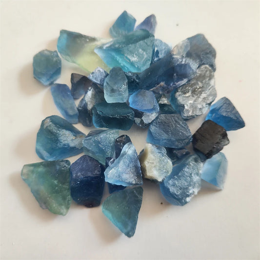 🔮 Raw Fluorite Crystal Specimen – Natural Mineral for Chakra Healing & Home Decor
