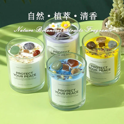 💎 Crystal-Cut Glass Scented Candle