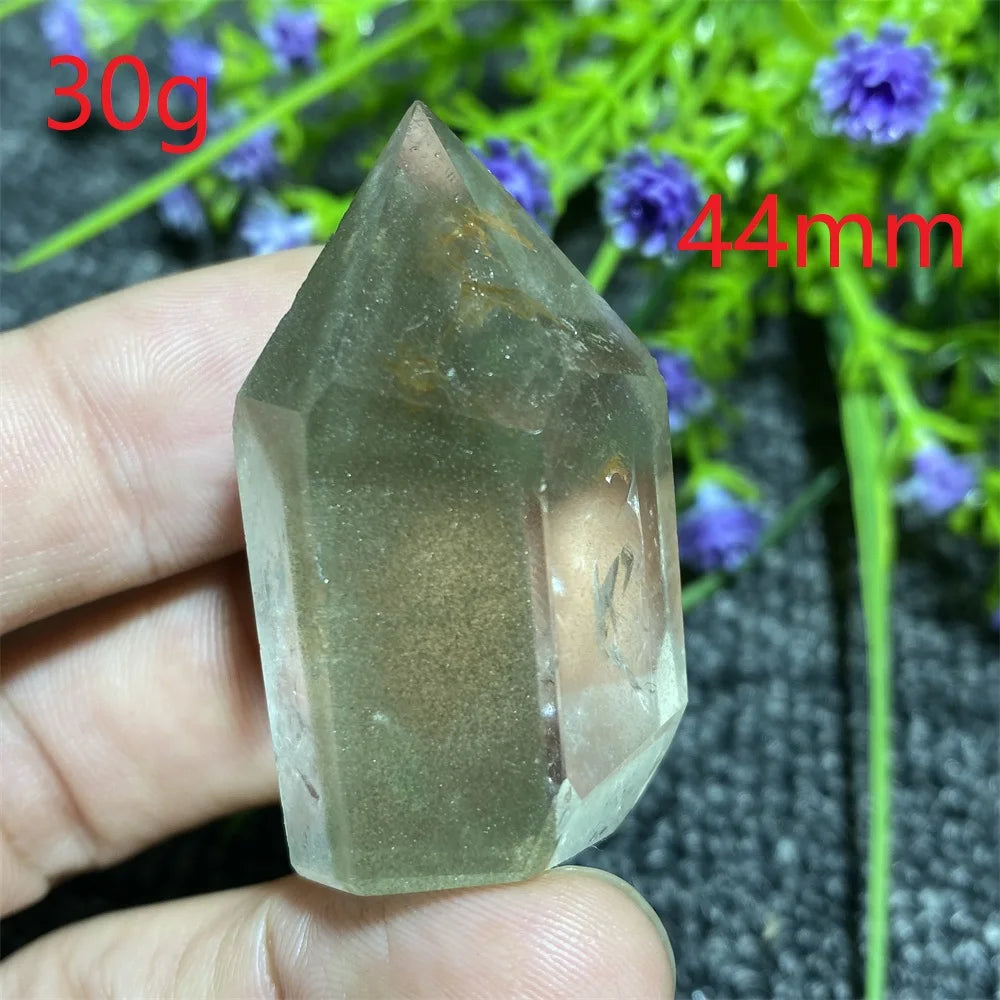 🔮 Natural Ghost Phantom Quartz Crystal Tower
