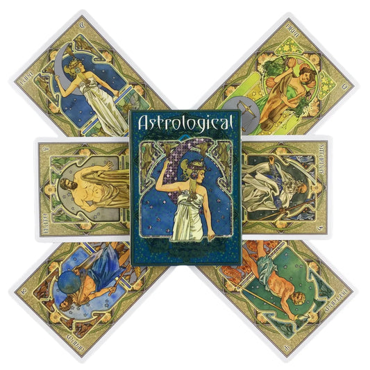 🔮 Astrological Lenormand Oracle Cards – Tarot Wisdom Edition (English)