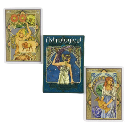🔮 Astrological Lenormand Oracle Cards – Tarot Wisdom Edition (English)