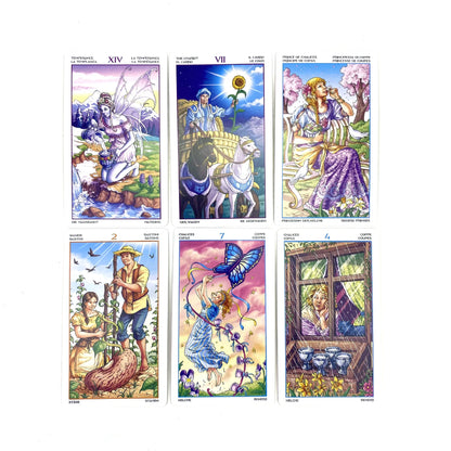 🔮 Wheel of the Year Tarot Deck – 78 Cards (12×7cm) with Paper Guidebook