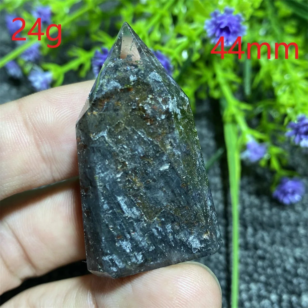 🔮 Natural Ghost Phantom Quartz Crystal Tower