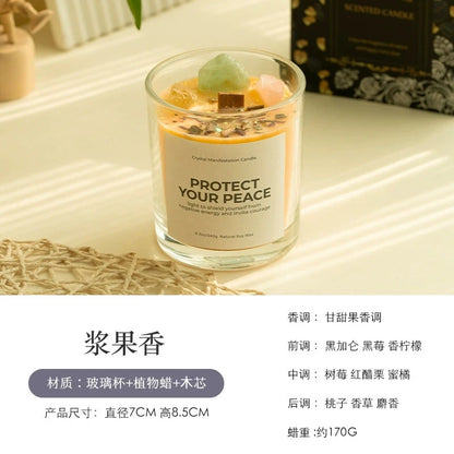 💎 Crystal-Cut Glass Scented Candle