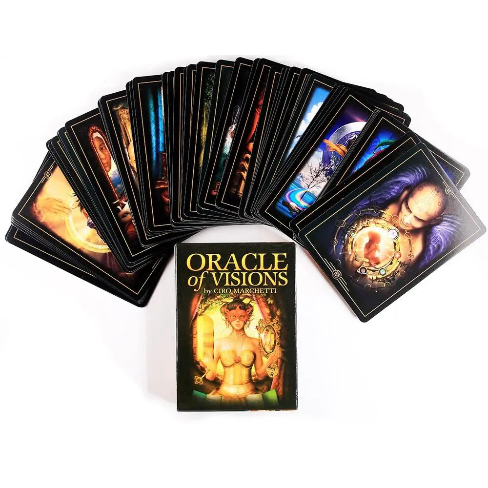 🔮 Oracle of Visions – 52-Card Tarot Oracle Deck with PDF Guidebook