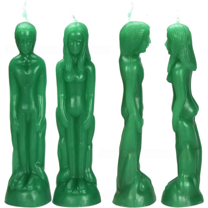 🕯️ Ritual Figure Candle — Male & Female Form
