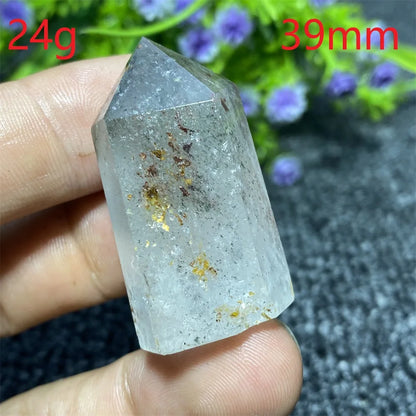 🔮 Natural Ghost Phantom Quartz Crystal Tower
