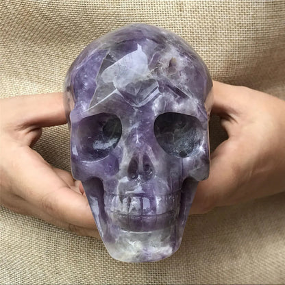 💜 Natural Dreamy Amethyst Crystal Skull