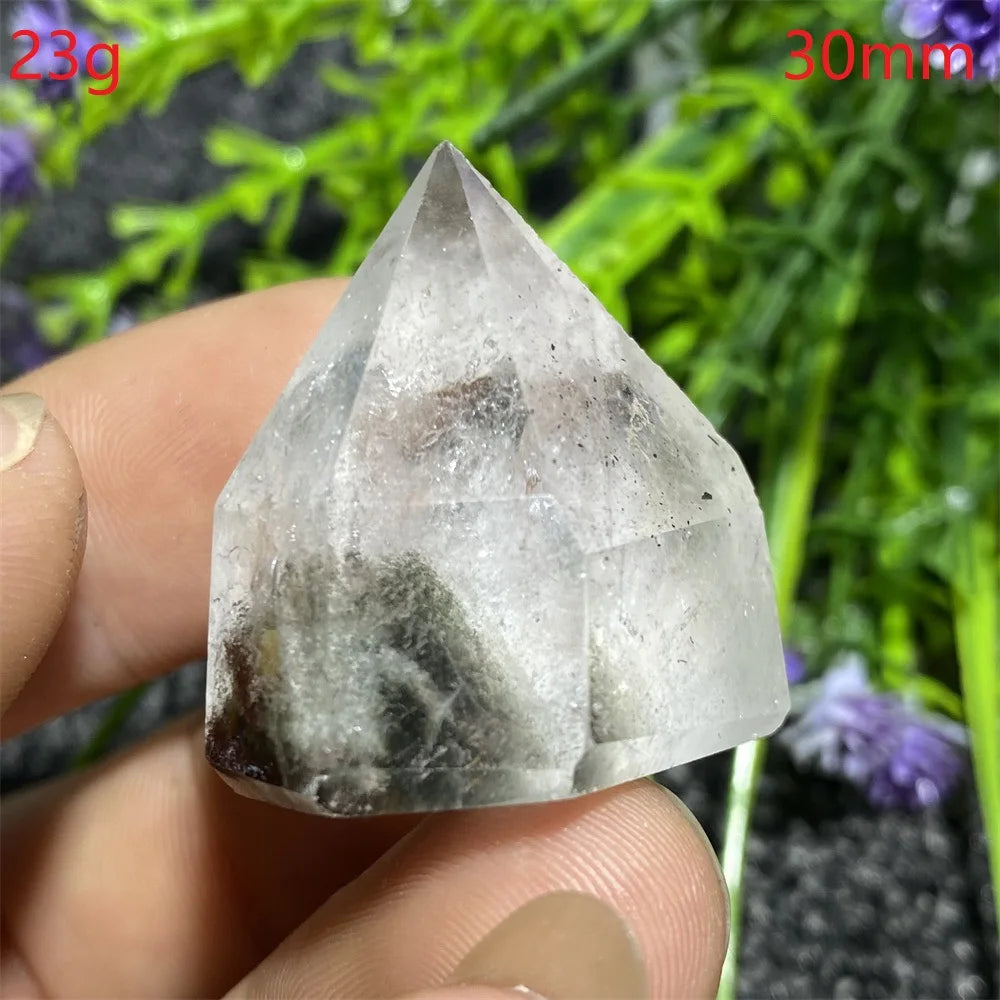 🔮 Natural Ghost Phantom Quartz Crystal Tower