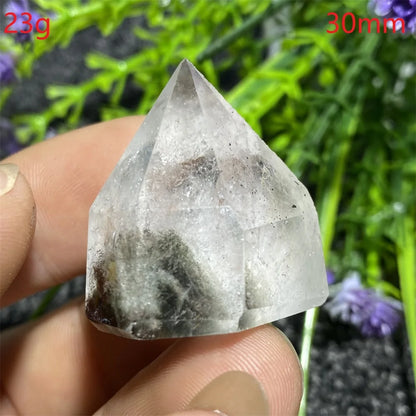 🔮 Natural Ghost Phantom Quartz Crystal Tower