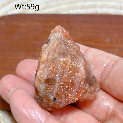 Natural Crystal Gem Sunstone Raw Stone Golden Rainbow Flash Gemstone Desk Reiki Home Decoration Gift Rare Prismatic